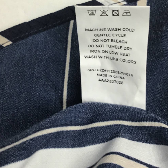 BLOOMCHIC 22-24 3x  plus navy white striped belted dolman sleeve dress NWT B74 - Picture 4 of 5